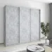 Шафа-купе тридверна Mebel Star Комбо AL 220х45х210 см Бетон (MBS-3178)