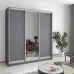 Шафа-купе тридверна Mebel Star Комбо AL 190х45х210 см Антрацит (MBS-3199)