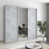 Шафа-купе тридверна Mebel Star Комбо AL 210х45х210 см Бетон (MBS-3225) Шафа-купе тридверна Mebel Star Комбо AL 210х45х210 см Бетон (MBS-3225)