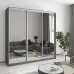 Шкаф-купе трехдверный Mebel Star Комбо AL 210х45х210 см Антрацит (MBS-3249)
