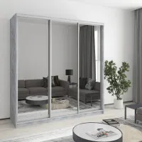 Шафа-купе тридверна Mebel Star Комбо AL 200х45х210 см Бетон (MBS-3272) Шафа-купе тридверна Mebel Star Комбо AL 200х45х210 см Бетон (MBS-3272)