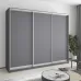 Шкаф-купе трехдверный Mebel Star Комбо AL 250х60х210 см Антрацит (MBS-3301)