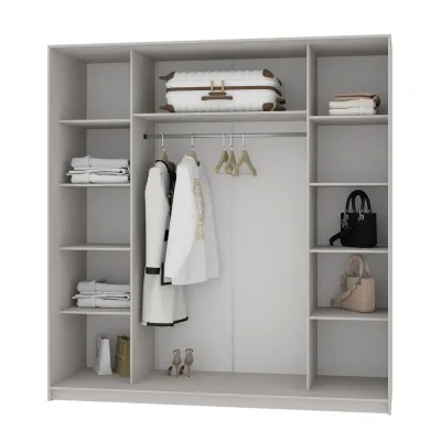 Шафа-купе тридверна Mebel Star Комбо AL 200х60х210 см Кашемір (MBS-3312) Шафа-купе тридверна Mebel Star Комбо AL 200х60х210 см Кашемір (MBS-3312)