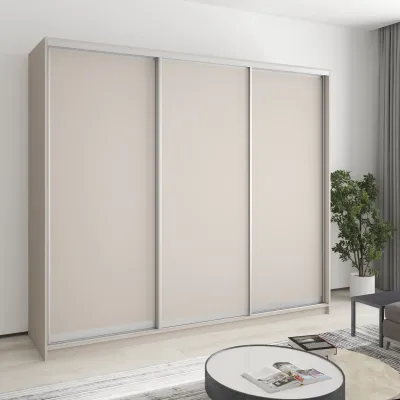 Шафа-купе тридверна Mebel Star Комбо AL 240х60х210 см Кашемір (MBS-3316)