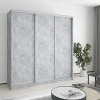 Шафа-купе тридверна Mebel Star Комбо AL 200х60х210 см Бетон (MBS-3320) Шафа-купе тридверна Mebel Star Комбо AL 200х60х210 см Бетон (MBS-3320)