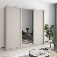 Шафа-купе тридверна Mebel Star Комбо AL 220х60х210 см Кашемір (MBS-3362)
