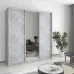 Шафа-купе тридверна Mebel Star Комбо AL 190х60х210 см Бетон (MBS-3367)
