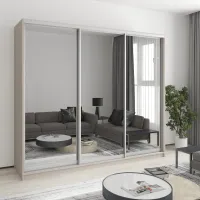Шафа-купе тридверна Mebel Star Комбо AL 240х60х210 см Кашемір (MBS-3412) Шафа-купе тридверна Mebel Star Комбо AL 240х60х210 см Кашемір (MBS-3412)