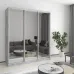 Шафа-купе тридверна Mebel Star Комбо AL 180х60х210 см Бетон (MBS-3414)