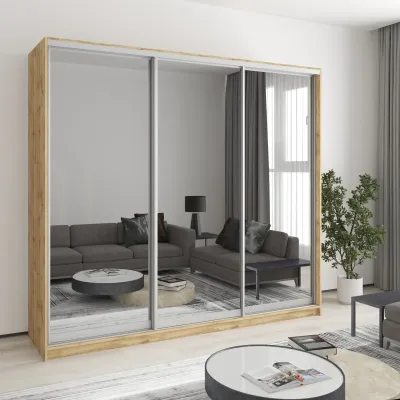 Шафа-купе тридверна Mebel Star Стандарт AL 230х60х210 см Дуб тахо (MBS-4246)