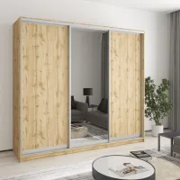 Шкаф-купе трехдверный Mebel Star Комбо AL 230х45х210 см Дуб тахо (MBS-4278) Шкаф-купе трехдверный Mebel Star Комбо AL 230х45х210 см Дуб тахо (MBS-4278)