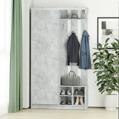Прихожая Mebel Star Линда 120х40х220см Бетон (MBS-4367) Прихожая Mebel Star Линда 120х40х220см Бетон (MBS-4367)