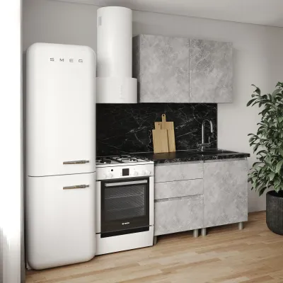 Кухня модульна Mebel Star Еко 1.2 м Бетон (MBS-4208)