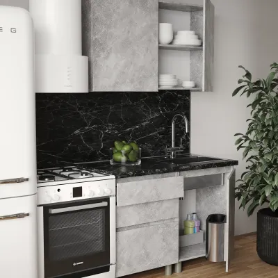 Кухня модульна Mebel Star Еко 1.2 м Бетон (MBS-4208)