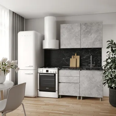 Кухня модульна Mebel Star Еко 1.2 м Бетон (MBS-4208)
