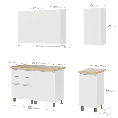 Кухня модульна Mebel Star Еко 1.6 м Бетон (MBS-4209) Кухня модульна Mebel Star Еко 1.6 м Бетон (MBS-4209)