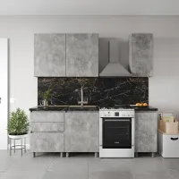 Кухня модульна Mebel Star Еко 1.6 м Бетон (MBS-4209) Кухня модульна Mebel Star Еко 1.6 м Бетон (MBS-4209)