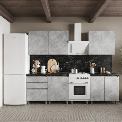 Кухня модульная Mebel Star Эко 2 м Бетон (MBS-4210) Кухня модульная Mebel Star Эко 2 м Бетон (MBS-4210)