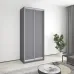 Шафа-купе дводверна Mebel Star Стандарт AL 100х45х240 см Антрацит (MBS-3546)
