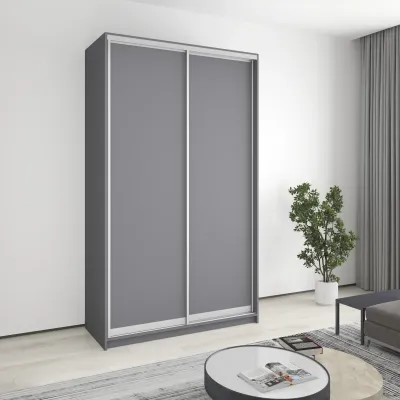 Шафа-купе дводверна Mebel Star Стандарт AL 140х45х240 см Антрацит (MBS-3550)
