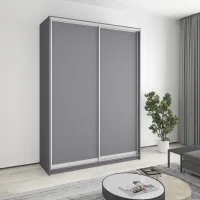 Шафа-купе дводверна Mebel Star Стандарт AL 170х45х240 см Антрацит (MBS-3553)
