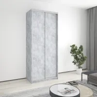 Шафа-купе дводверна Mebel Star Стандарт AL 100х45х240 см Бетон (MBS-3573) Шафа-купе дводверна Mebel Star Стандарт AL 100х45х240 см Бетон (MBS-3573)