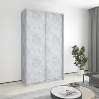 Шафа-купе дводверна Mebel Star Стандарт AL 140х45х240 см Бетон (MBS-3577) Шафа-купе дводверна Mebel Star Стандарт AL 140х45х240 см Бетон (MBS-3577)