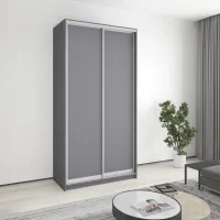 Шафа-купе дводверна Mebel Star Стандарт AL 120х60х240 см Антрацит (MBS-3611) Шафа-купе дводверна Mebel Star Стандарт AL 120х60х240 см Антрацит (MBS-3611)