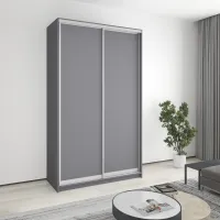 Шкаф-купе двухдверный Mebel Star Стандарт AL 140х60х240 см Антрацит (MBS-3613)
