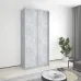 Шафа-купе дводверна Mebel Star Стандарт AL 110х60х240 см Бетон (MBS-3637)