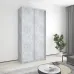 Шафа-купе дводверна Mebel Star Стандарт AL 120х60х240 см Бетон (MBS-3638)