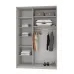 Шафа-купе дводверна Mebel Star Стандарт AL 160х60х240 см Бетон (MBS-3642)
