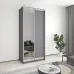 Шкаф-купе двухдверный Mebel Star Стандарт AL 110х45х240 см Антрацит (MBS-3673)