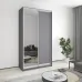 Шкаф-купе двухдверный Mebel Star Стандарт AL 130х45х240 см Антрацит (MBS-3675)