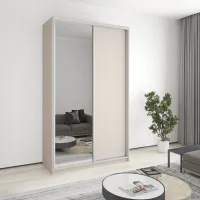 Шафа-купе дводверна Mebel Star Стандарт AL 140х45х240 см Кашемір (MBS-3694) Шафа-купе дводверна Mebel Star Стандарт AL 140х45х240 см Кашемір (MBS-3694)