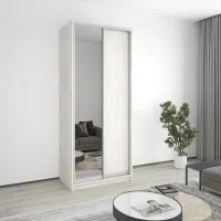 Шафа-купе дводверна Mebel Star Стандарт AL 100х45х240 см Аляска сірий (MBS-3708)