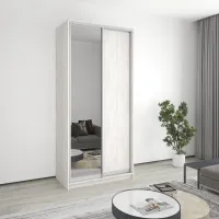 Шкаф-купе двухдверный Mebel Star Стандарт AL 110х45х240 см Аляска серый (MBS-3709) Шкаф-купе двухдверный Mebel Star Стандарт AL 110х45х240 см Аляска серый (MBS-3709)