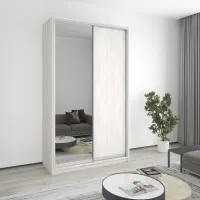 Шкаф-купе двухдверный Mebel Star Стандарт AL 140х45х240 см Аляска серый (MBS-3712)