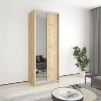 Шафа-купе дводверна Mebel Star Стандарт AL 90х45х240 см Дуб тахо (MBS-3716) Шафа-купе дводверна Mebel Star Стандарт AL 90х45х240 см Дуб тахо (MBS-3716)