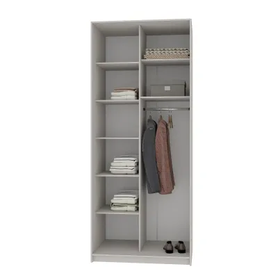 Шкаф-купе двухдверный Mebel Star Стандарт AL 100х60х240 см Кашемир (MBS-3753)
