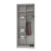 Шкаф-купе двухдверный Mebel Star Стандарт AL 100х60х240 см Кашемир (MBS-3753)