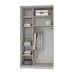 Шафа-купе дводверна Mebel Star Стандарт AL 130х60х240 см Кашемір (MBS-3756) Шафа-купе дводверна Mebel Star Стандарт AL 130х60х240 см Кашемір (MBS-3756)