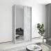 Шкаф-купе двухдверный Mebel Star Стандарт AL 120х60х240 см Бетон (MBS-3764)