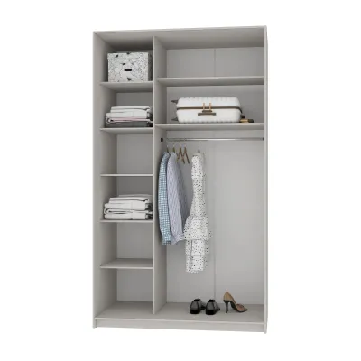 Шафа-купе дводверна Mebel Star Стандарт AL 140х60х240 см Бетон (MBS-3766) Шафа-купе дводверна Mebel Star Стандарт AL 140х60х240 см Бетон (MBS-3766)