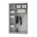 Шафа-купе дводверна Mebel Star Стандарт AL 150х60х240 см Бетон (MBS-3767) Шафа-купе дводверна Mebel Star Стандарт AL 150х60х240 см Бетон (MBS-3767)