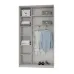 Шкаф-купе двухдверный Mebel Star Стандарт AL 140х45х240 см Антрацит (MBS-3802)