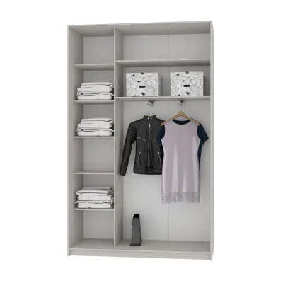Шафа-купе дводверна Mebel Star Стандарт AL 150х45х240 см Антрацит (MBS-3803) Шафа-купе дводверна Mebel Star Стандарт AL 150х45х240 см Антрацит (MBS-3803)