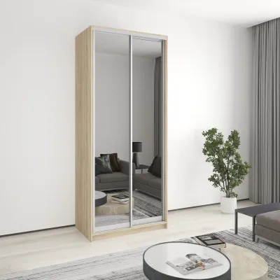Шафа-купе дводверна Mebel Star Стандарт AL 100х45х240 см Дуб сонома (MBS-3807)