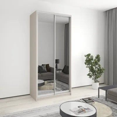 Шафа-купе дводверна Mebel Star Стандарт AL 110х45х240 см Кашемір (MBS-3817)