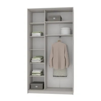Шкаф-купе двухдверный Mebel Star Стандарт AL 130х45х240 см Бетон (MBS-3828)